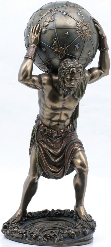 Atlas / Hercules with the Globe on his shoulders.